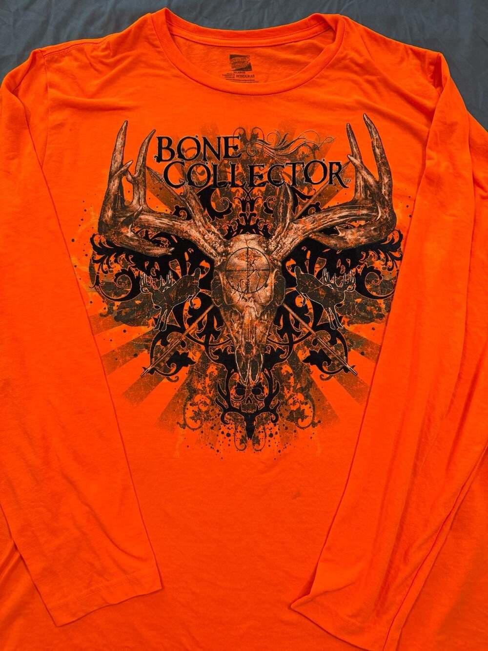 Paramount Outdoors Bone Collector Hunting Long Sleeve Shirt Blaze Orange Size XL
